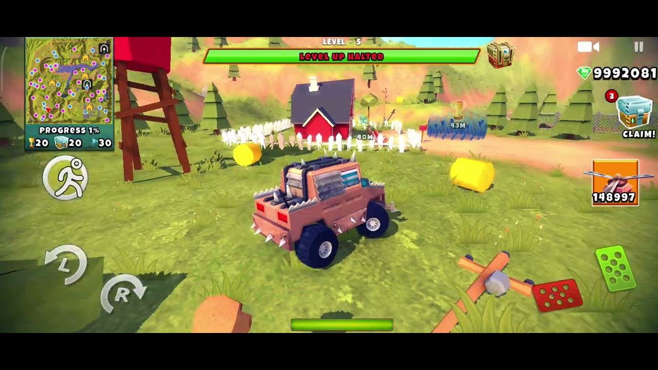 Zombie Safari Blocky Survival – Monster Truck vs Undead Horde!