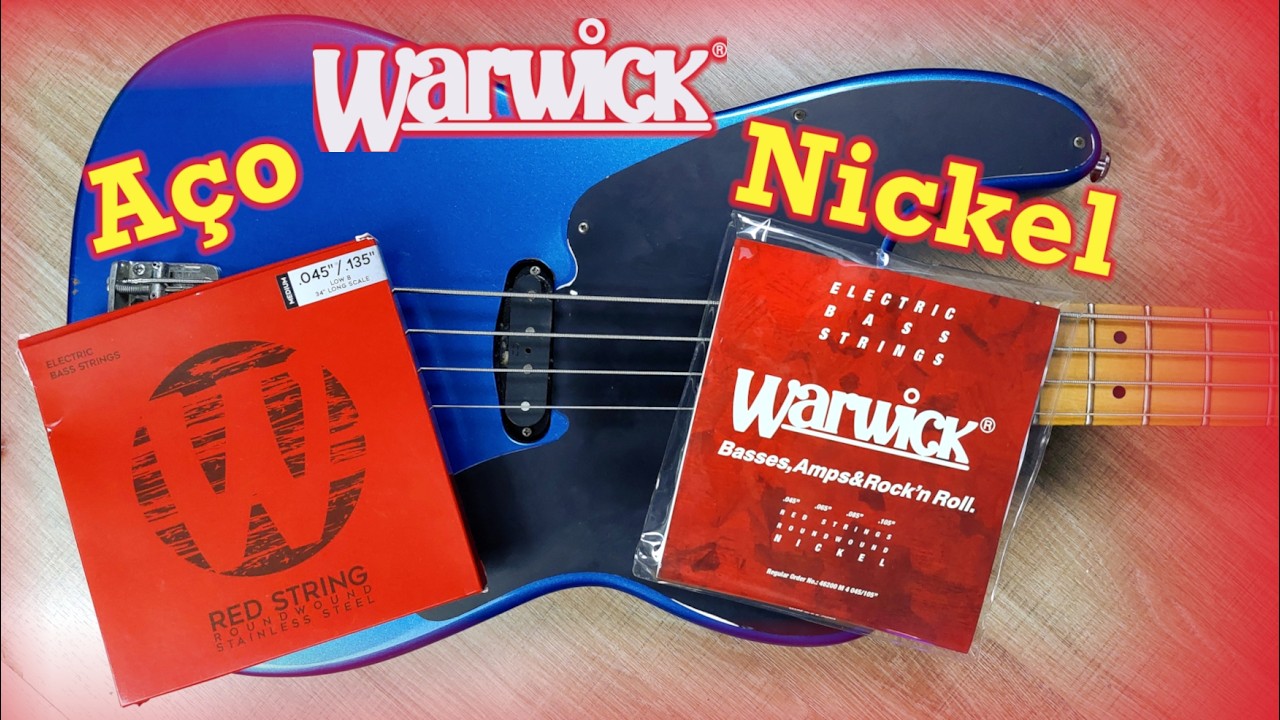 Cordas Warwick NICKEL x AÇO - Baixo Wood T-Rex P51 com captador Cabrera Single