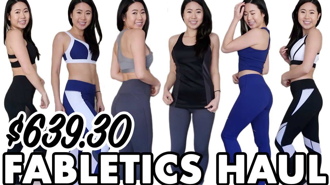 My Huge $639 Fabletics Gym Clothes Try On Haul | Activewear Review with Squat Test