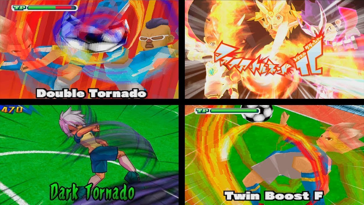 All Tornado Tecniques in inazuma eleven
