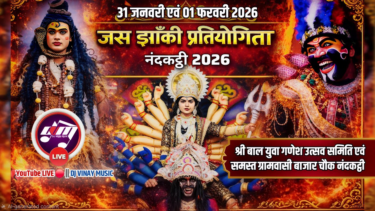 🔴LIVE 05 !! दो दिवसीय देवी जस गायन एवं Jas Jhanki प्रतियोगिता बाजार चौक नंदकट्ठी 2026