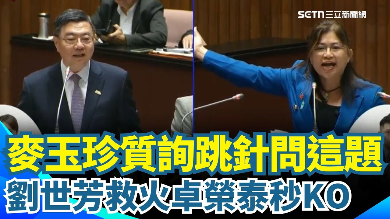 【#原音重現】真的「麥」來亂！麥玉珍質詢又跳針 為新住民基本法進度槓上 卓榮泰不厭其煩狂解釋 劉世芳一句話秒KO堵嘴XD｜三立新聞網 SETN.com