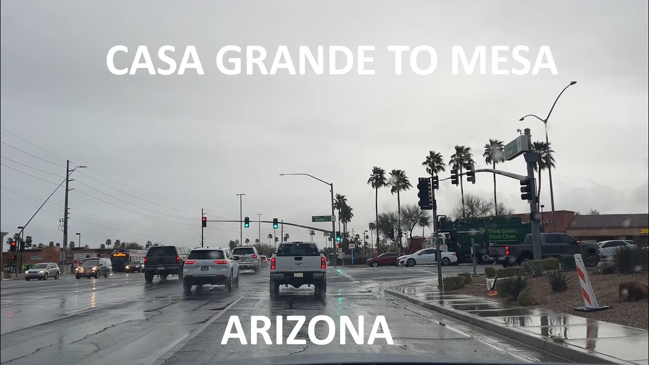 Driving from Casa Grande to Mesa, Arizona