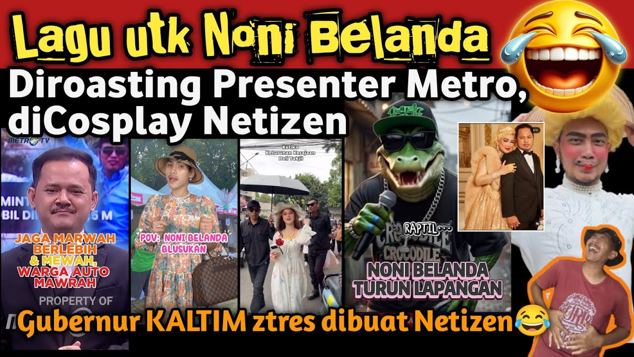 Lagu utk Gubernur Kaltim! Diroasting Presenter Metro, diCosplay Netizen, lengkap sudah penderitaan😂
