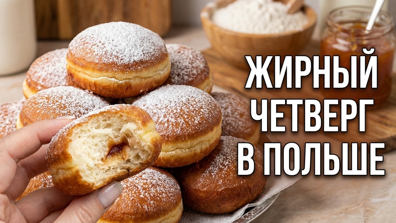 КАК Польша отмечает Жирный четверг. Секрет пышных пончиков. Получилось лучше, чем в пекарне