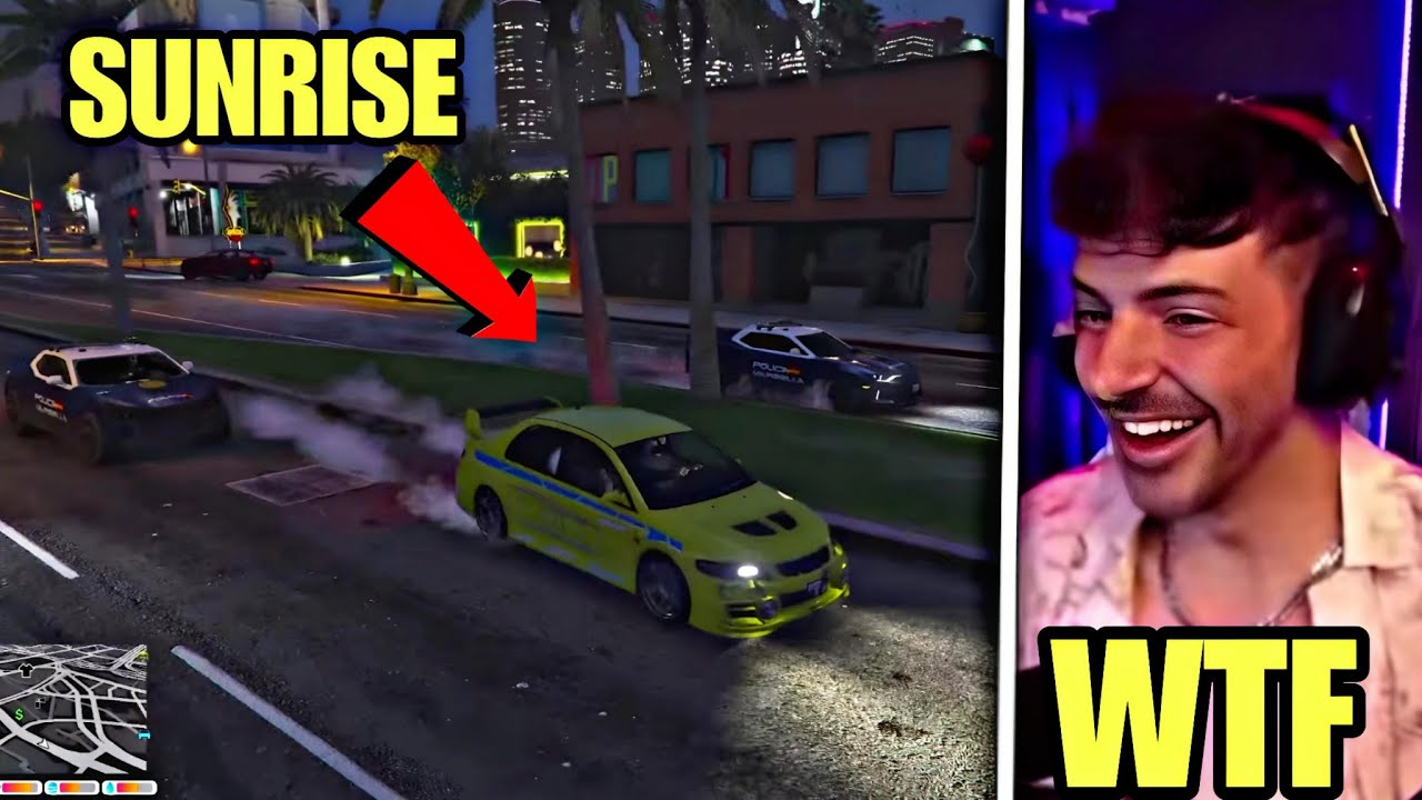 HARRY (NEXXUZ) PRUEBA EL SUNRISE EN UNA PERSECUCIÓN ÉPICA CONTRA LA POLICÍA 😱 MARBELLA VICE 3