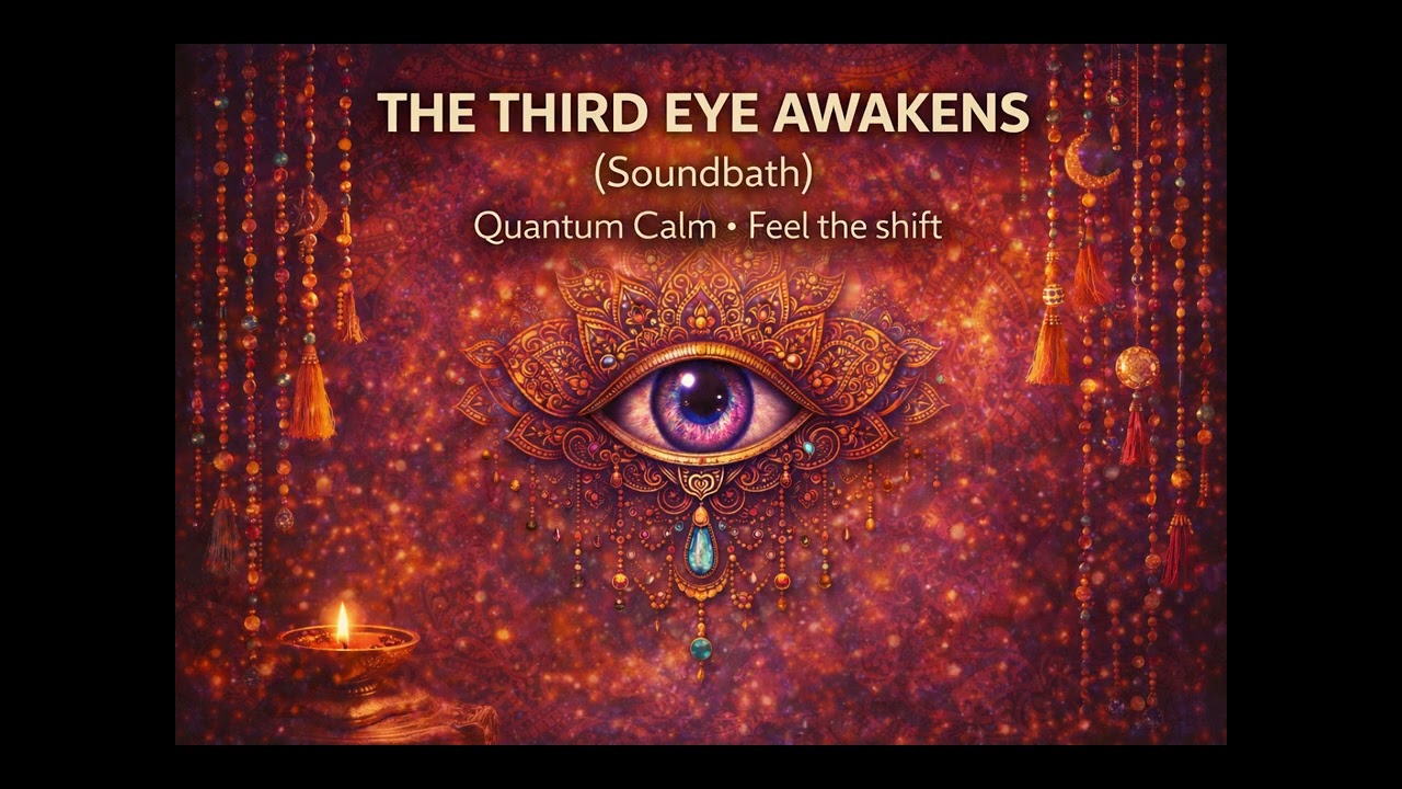 THIS SOUND BATH FEELS LIKE A PORTAL   Third Eye Calm • No Talking   optical illusion