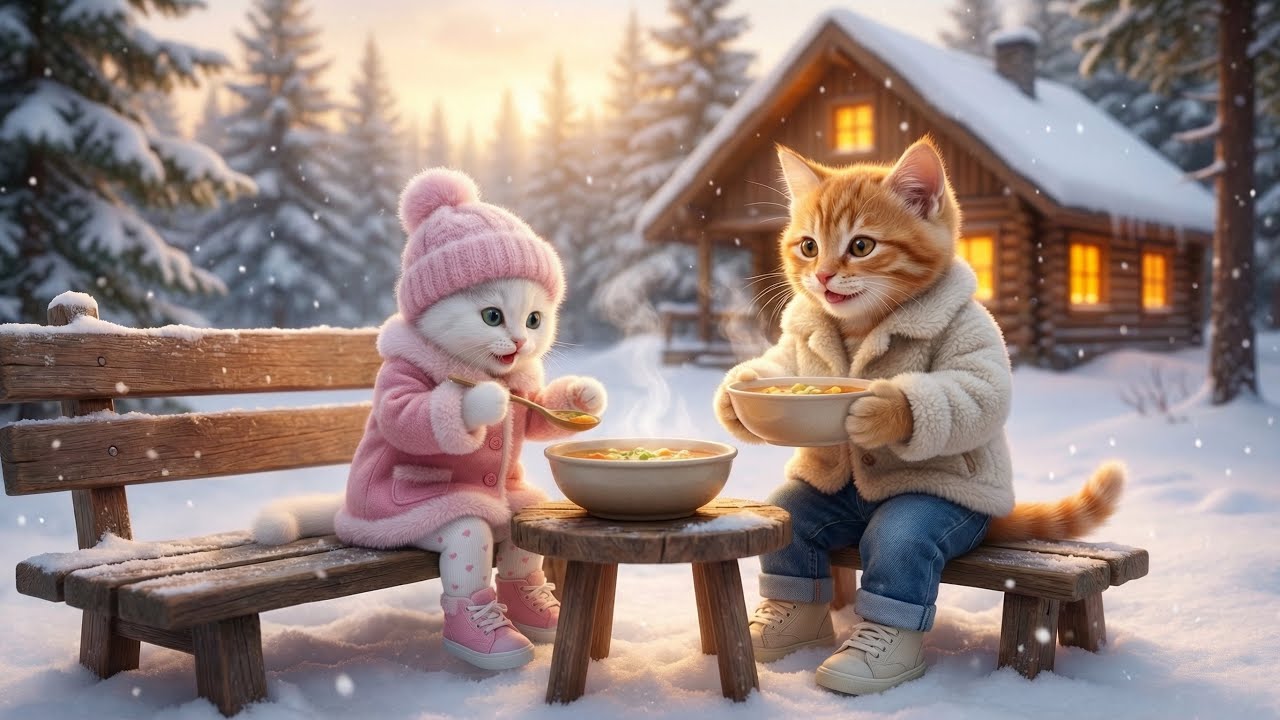 Lost in Snowstorm ❄️ | Ollie & Oreo Cozy Winter Soup Story | Heartwarming Animal Adventure