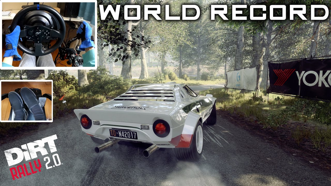 [Мировой рекорд] Lancia Stratos | DiRT Rally 2.0 | T300RS + TH8A | 4k60fps