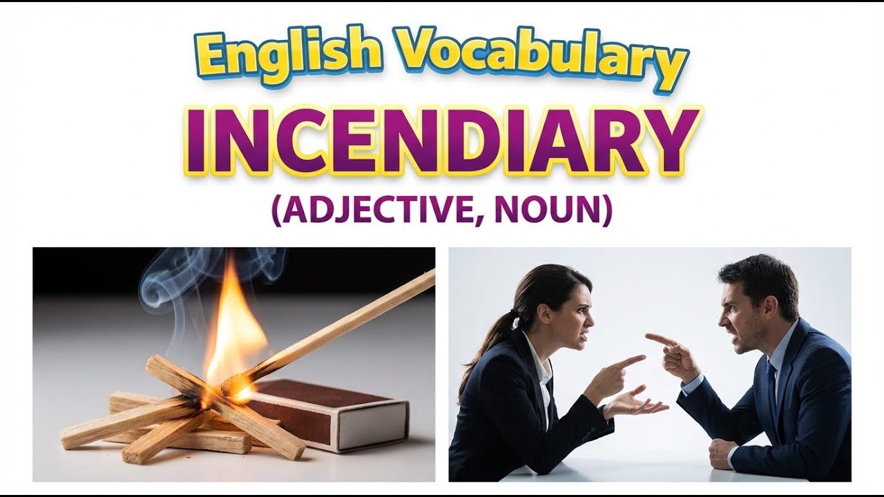1324) Incendiary ... word meaning, synonym, antonym .... English vocabulary for SSC, CGL, CAT