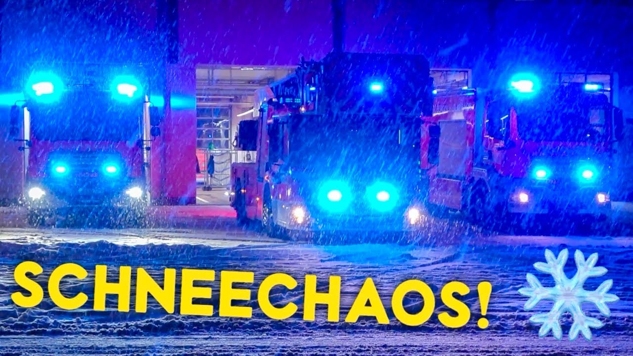 [SCHNEECHAOS IN NRW! ❄️] - Feuerwehr & Rettungsdienst im Dauereinsatz - Einsatzfahrten! 🚒🚑
