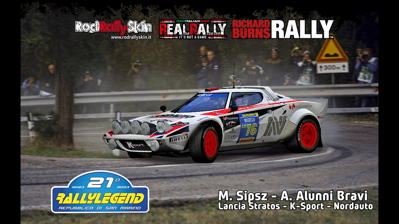 RICHARD BURNS RALLY - M. SIPSZ - A.  ALUNNI BRAVI - Lancia Stratos - Rally Legend 2023