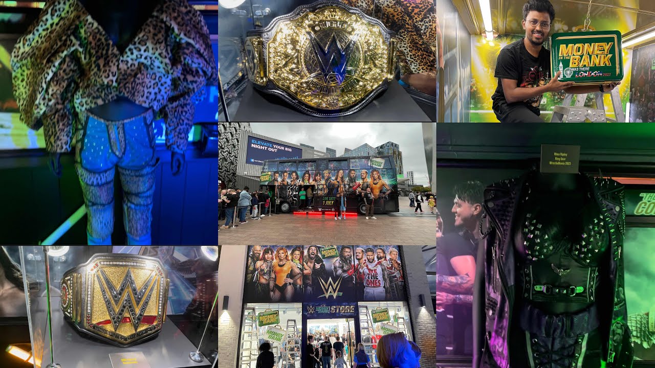 WWE SHOP MONEY IN THE BANK AND BUS TOUR ( LONDON, UK 2023)