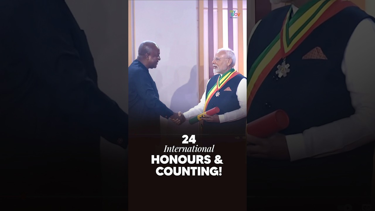 PM Modi Receives 24th International Honour | Ghana&rsquo;s Highest Civilian Award Conferred