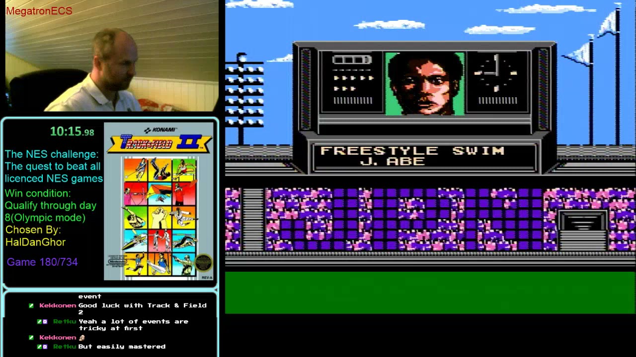 NES Challenge: Game #180: Track & Field 2(part 1)