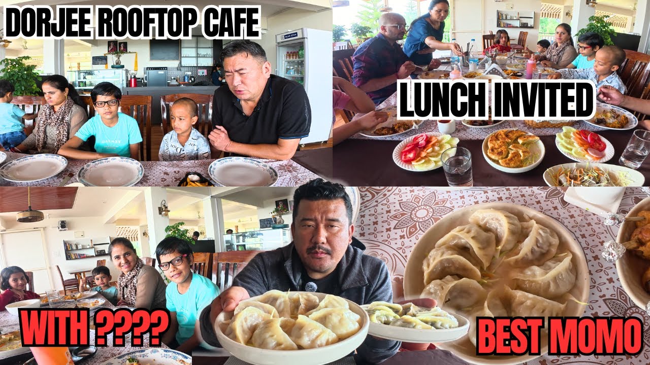SPECIAL LUNCH WITH ??? || DORJEE ROOFTOP CAFE || BEST MOMO || MOMO LOVERS || TIBETAN VLOGGER 2025