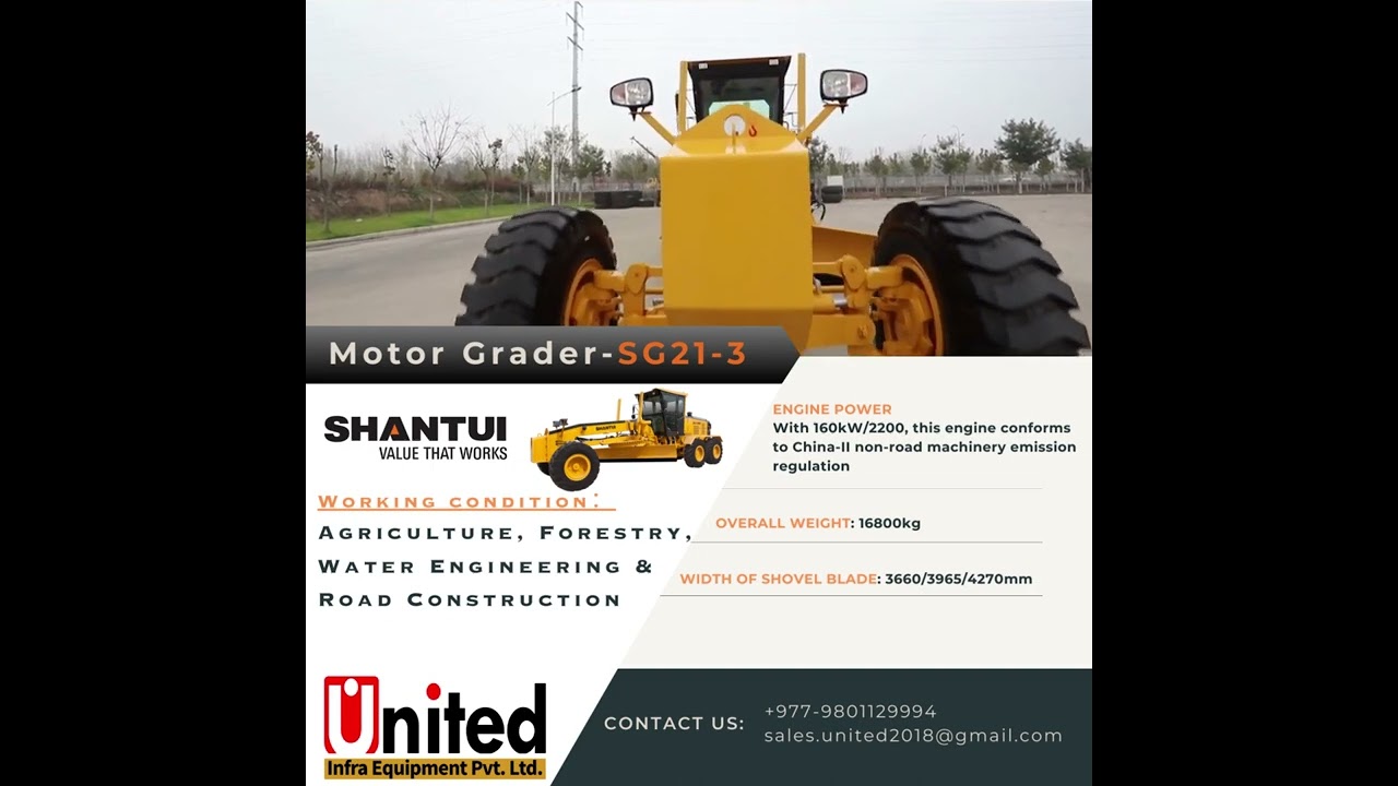 SHANTUI MOTOR GRADER- SG21-3
