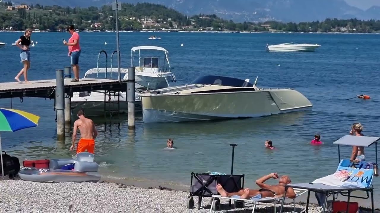 A Day At Romantica Beach Lago Di Garda 4K
