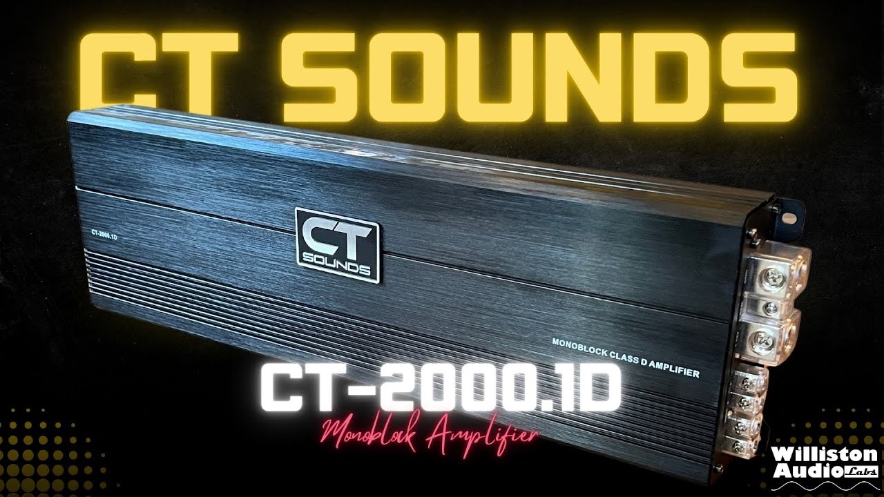 Тестовый динамометрический стенд усилителя CT Sounds CT-2000.1D с двумя обвязками для мощности 40...