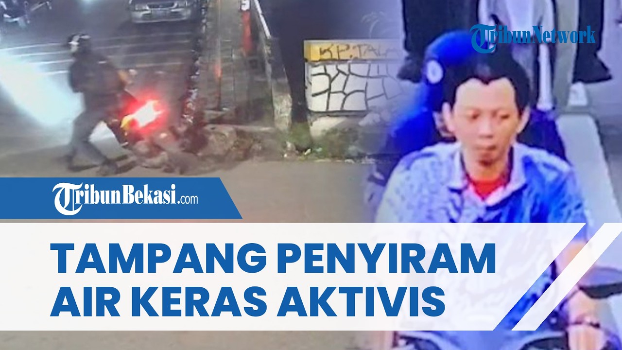 FOTO TAMPANG PELAKU  Penyiraman Air Keras Aktivis KontraS Diperlihatkan, Polisi Pastikan Bukan AI
