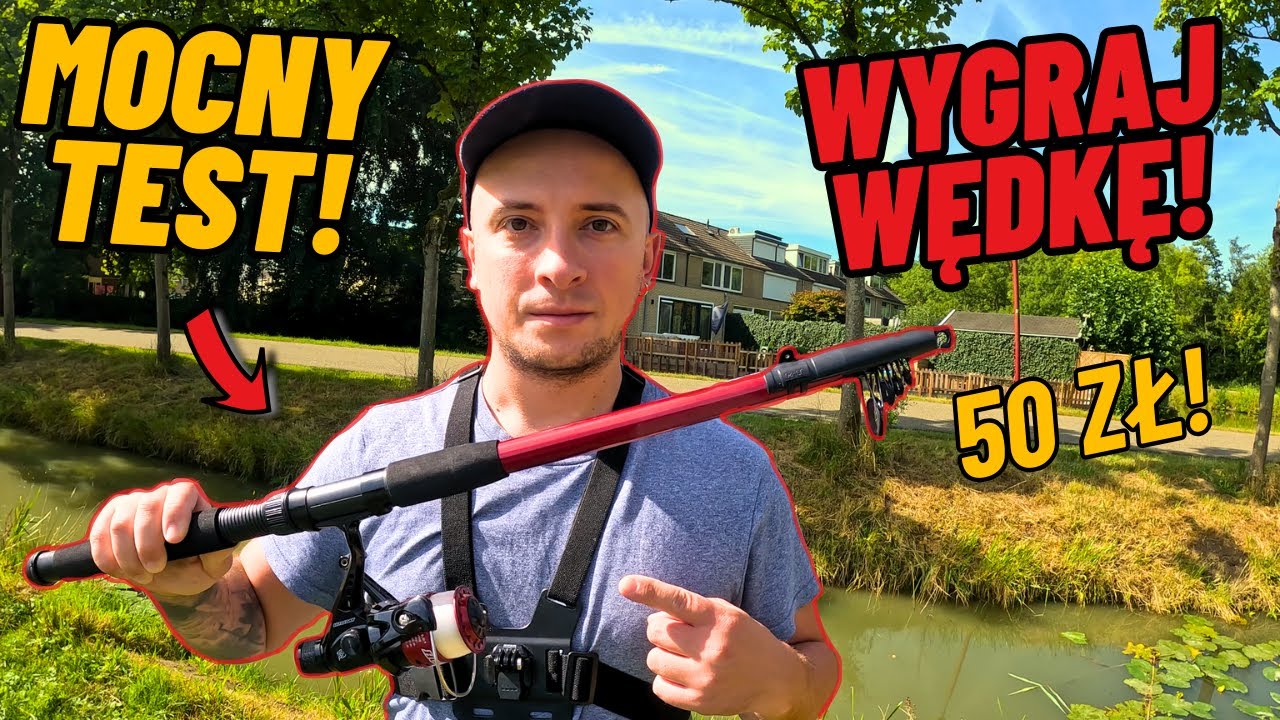 TEST TANIEJ WĘDKI FIRMY KONGER! - 10 MINUT HOLU!