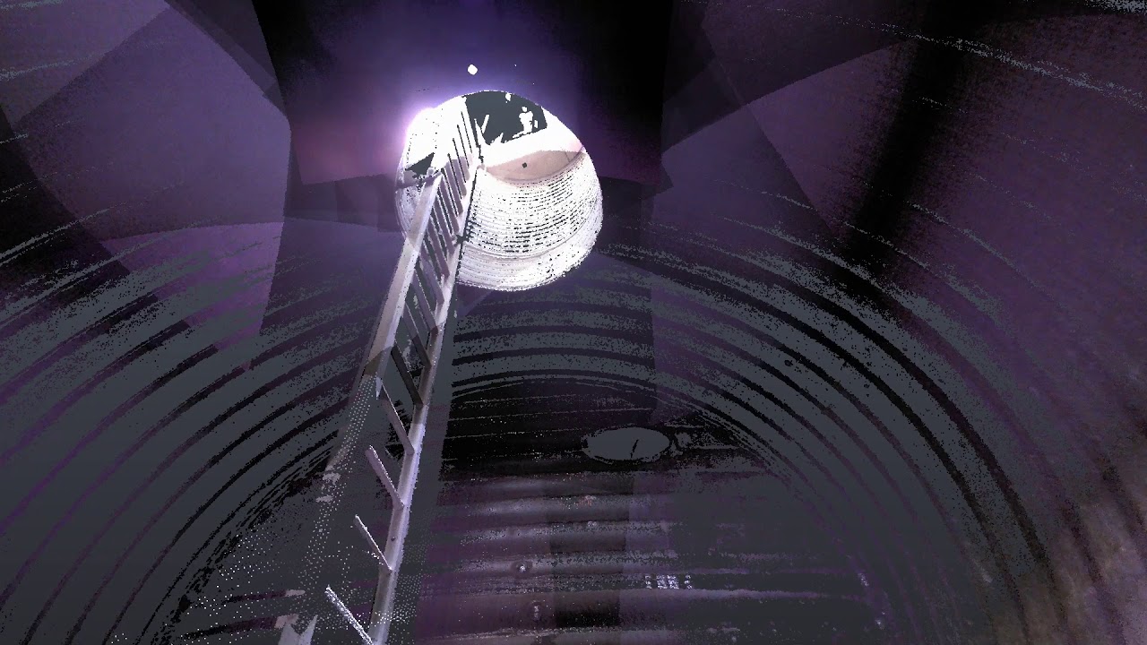 Point cloud survey attenuation pipe deformation check