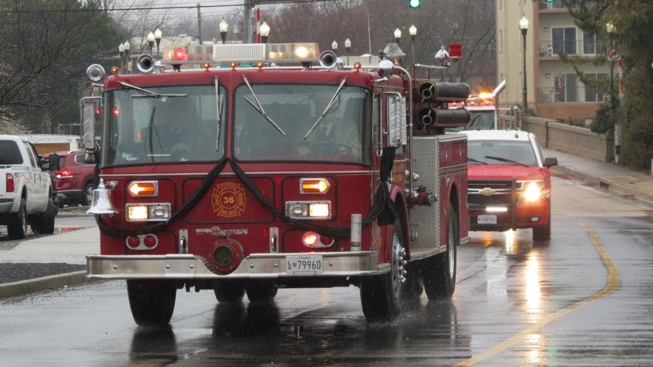 Funeral Procession Past Chief Jeffery O. Hurley, Sr
