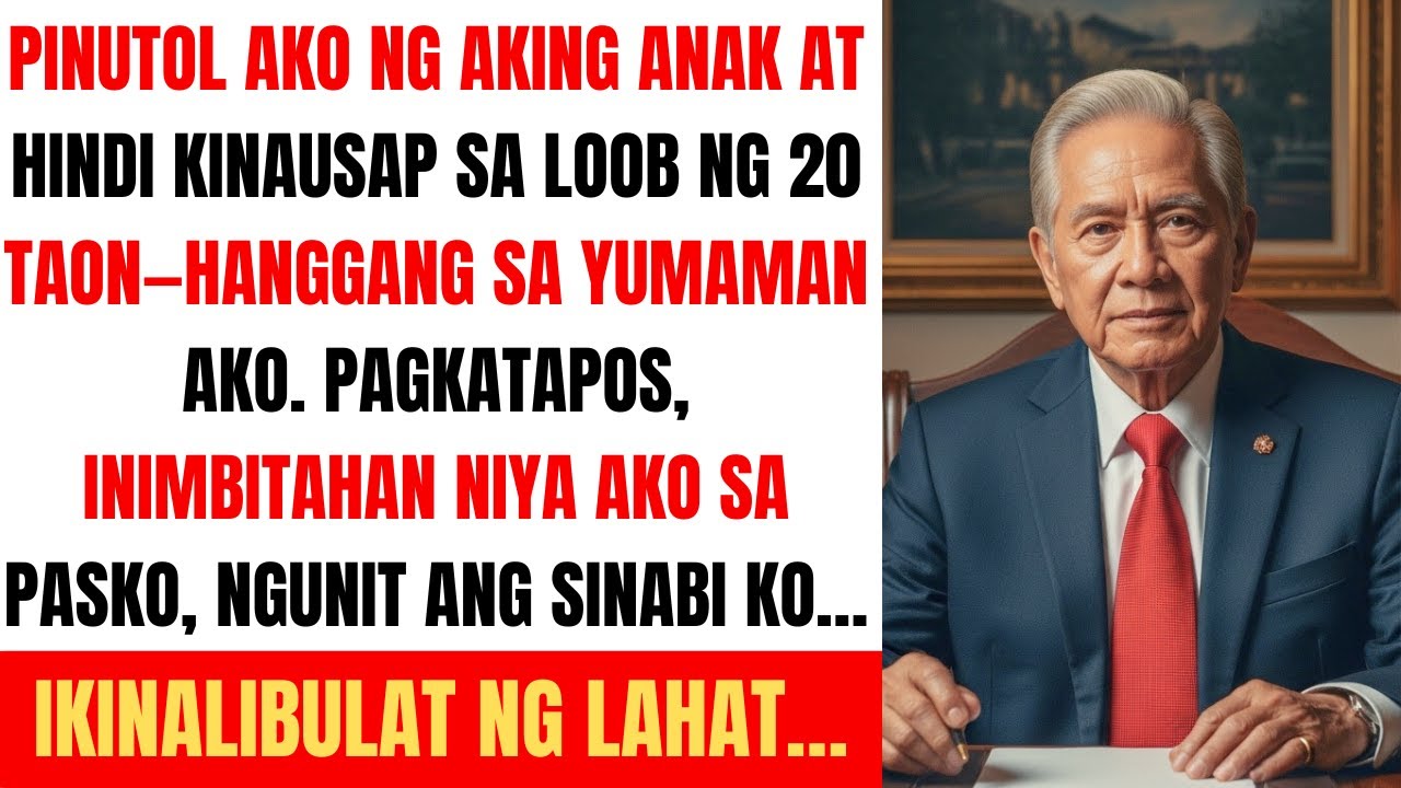 Hindi ako kinausap ng anak ko sa loob ng 20 taon. Ngunit nang yumaman ako inimbitahan niya ako Pasko