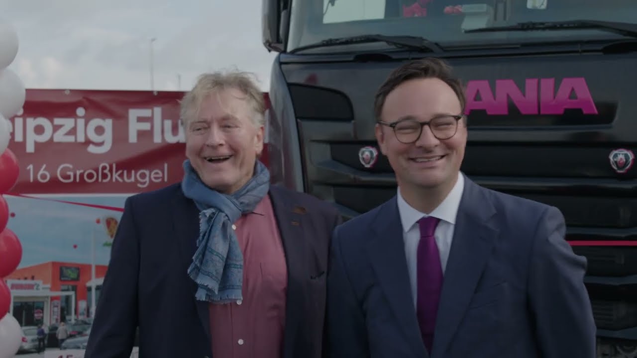 LKW-Parkplatz Einweihung am 24-Autohof Leipzig