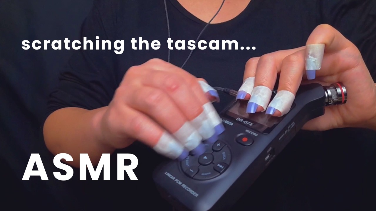 SCRATCHING THE WHOLE TASCAM ASMR (fast and kinda aggressive) - NO TALKING