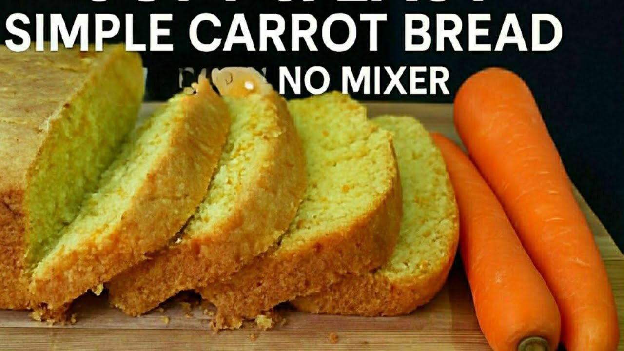 How To Bake a Moist Carrot Bread ,Very Easy Recipe
