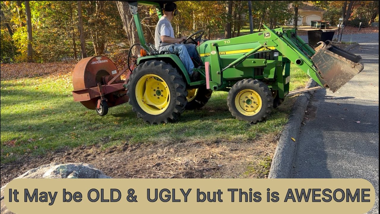 Установка 3-точечной навески воздуходувки на John Deere 790