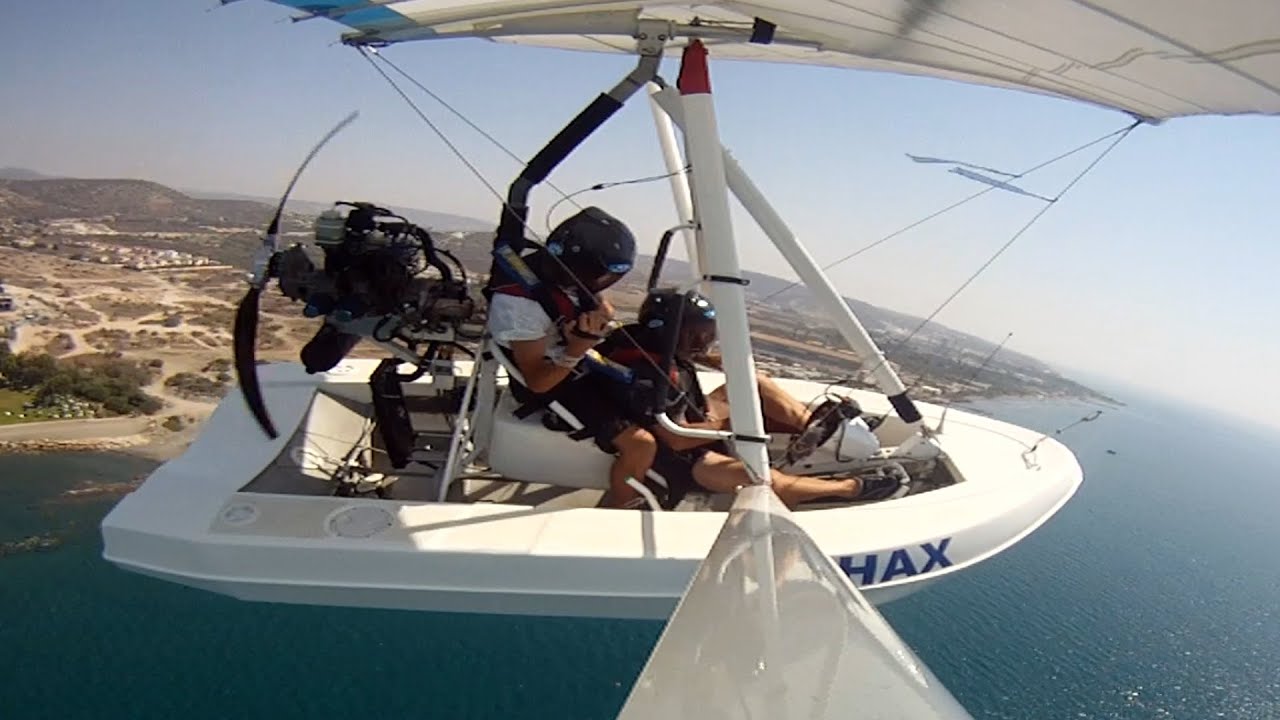 Amphibious Microlight Airplane Takeoff, Flight and Landing-A Flying Boat!
