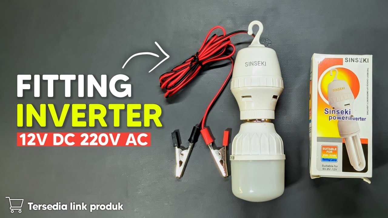FITTING INVERTER 12V DC 220V AC 💡