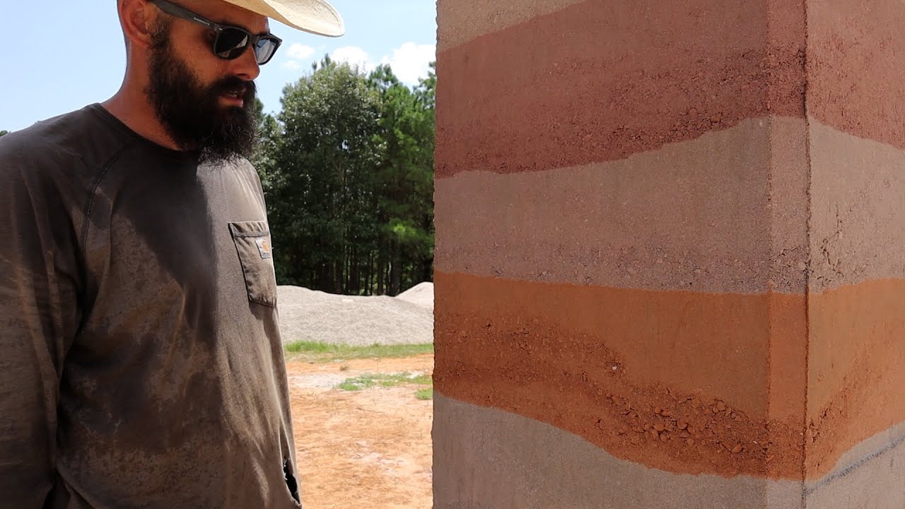 Surface Texture of Rammed Earth- Vlog 72