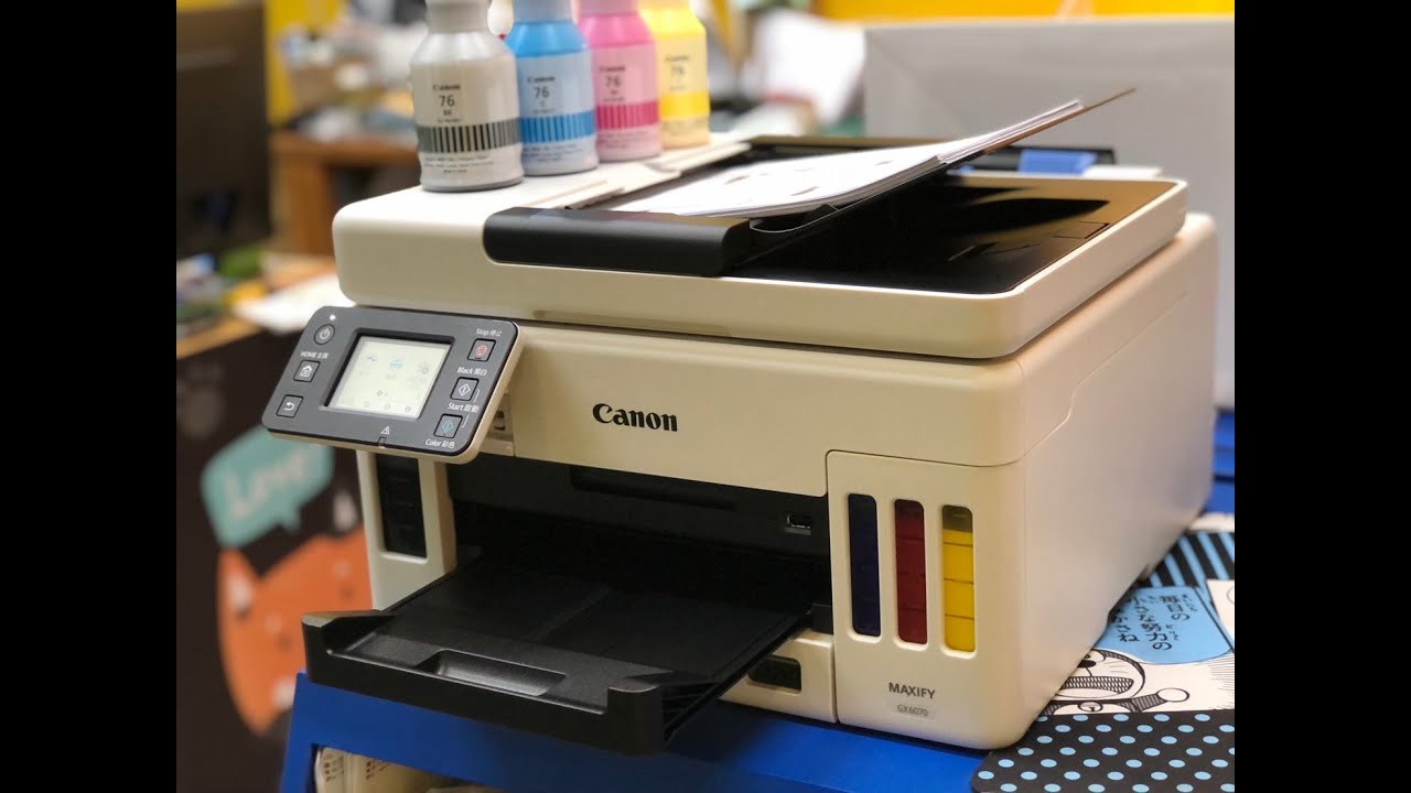 測試彩色圖文掃瞄｜Canon MAXIFY GX6070 商用連供 彩色噴墨複合機｜四色防水