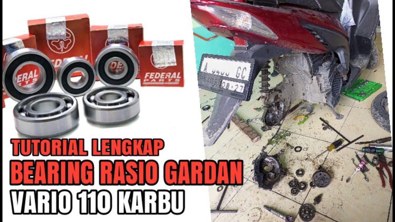 VARIO 110❗GANTI BEARING/LAHER RASIO || TUTORIAL LENGKAP