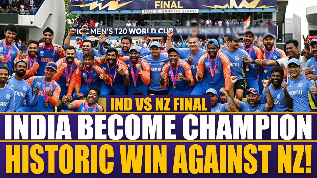 LIVE | India Make History! Back-to-Back T20 World Cup Titles | New Zealand Heartbroken in Final