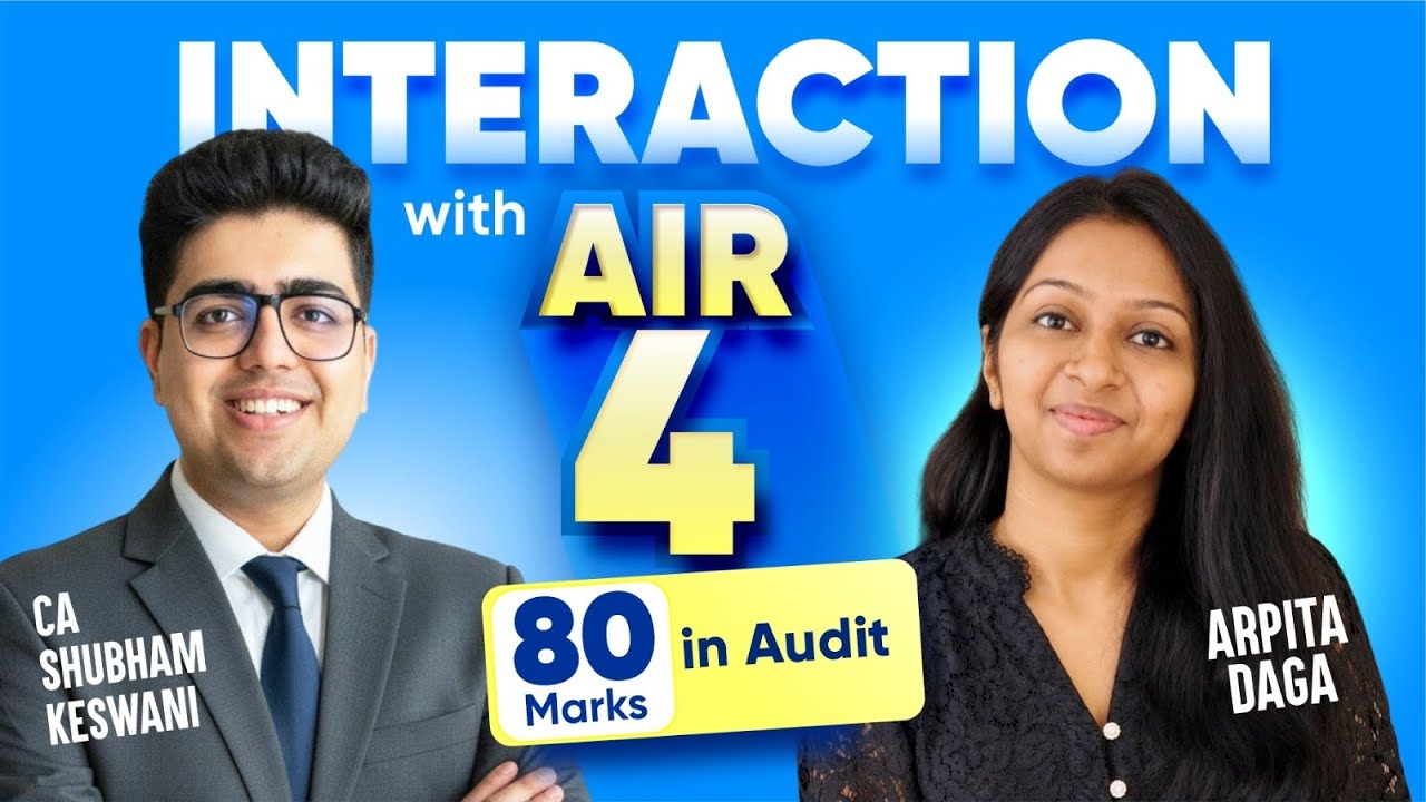 AIR 4 80 Marks in Audit | CA Final Strategy | CA Shubham Keswani (AIR 8)