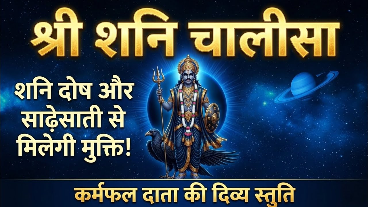 शनिवार विशेष: श्री शनि चालीसा | Shri Shani Chalisa | शनि दोष और साढ़ेसाती से मिलेगी मुक्ति 🙏