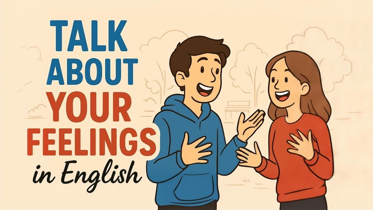 Talk About Your Feelings in English | Easy English Podcast | A1 Beginner Conversation Practice