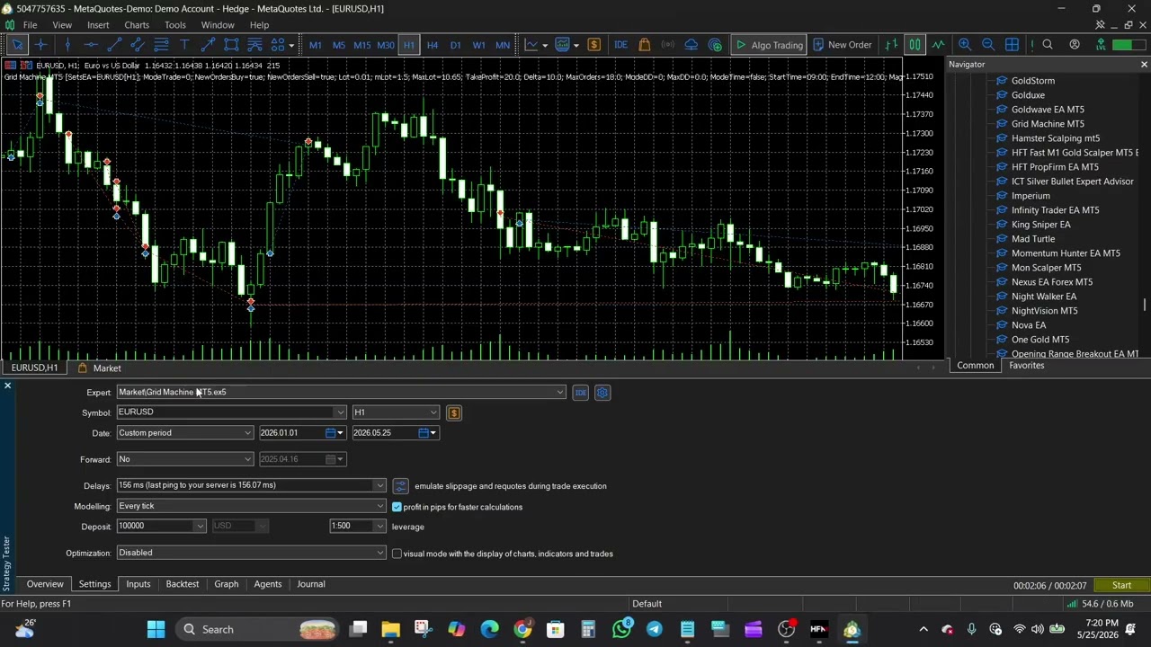 Обзор Grid Machine EA для MT4 и MT5 &mdash; разбор сеточной стратегии на основе объемов
