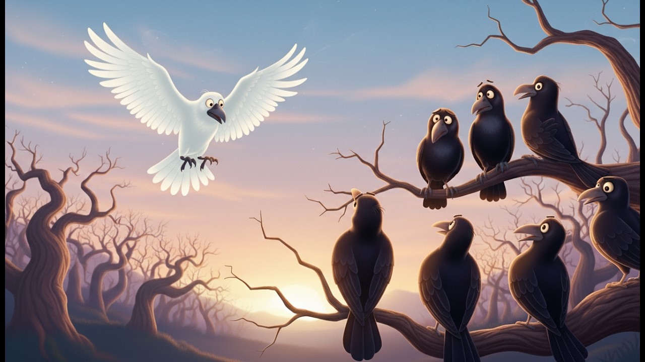 The White Crow| Moral Stories for Kids|3D Animation Stories