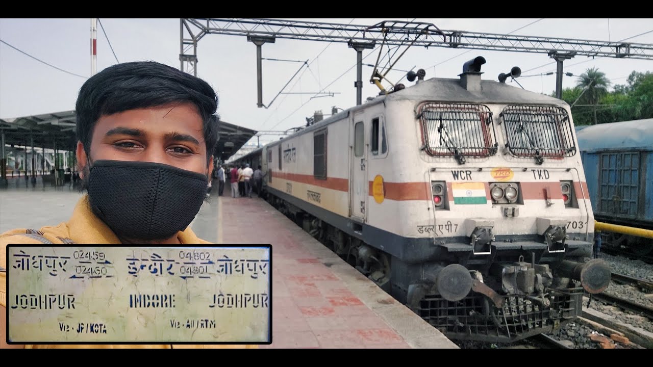 INDORE to JAIPUR : RANTHAMBHORE Express Journey Highlights | July 2021