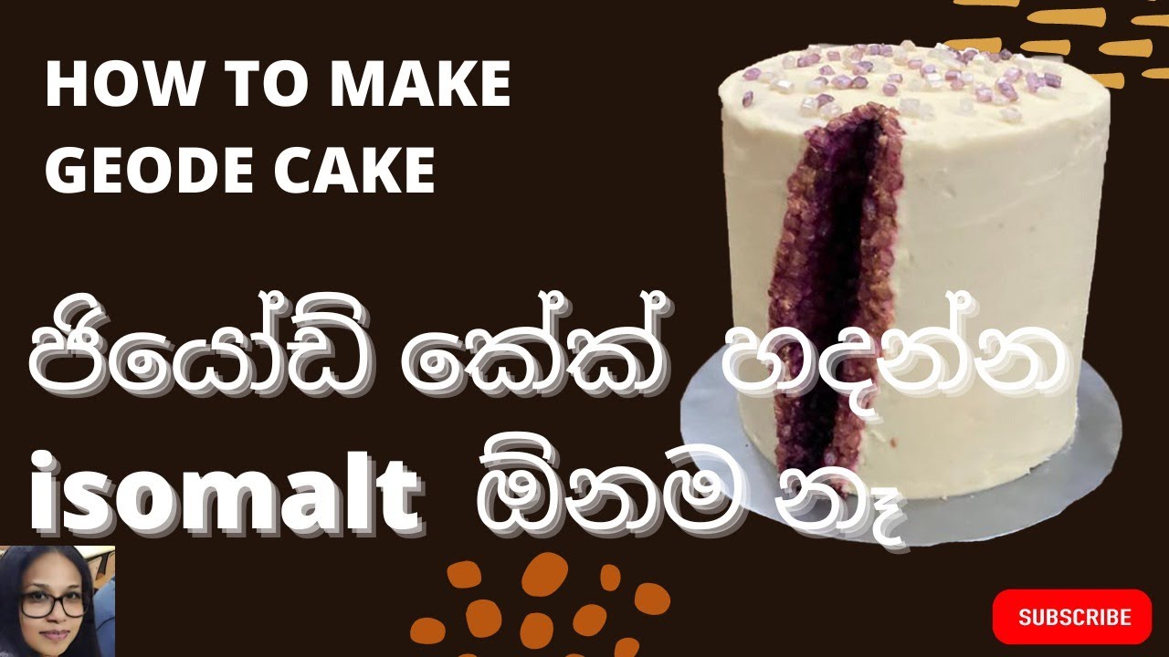 How to make geode cake without isomalt