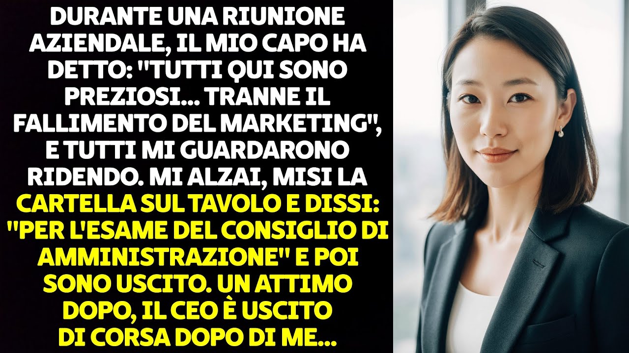 ME NE SONO ANDATO DOPO ESSERE STATO UMILIATO AL LAVORO. IL CEO MI HA INSEGUITO...