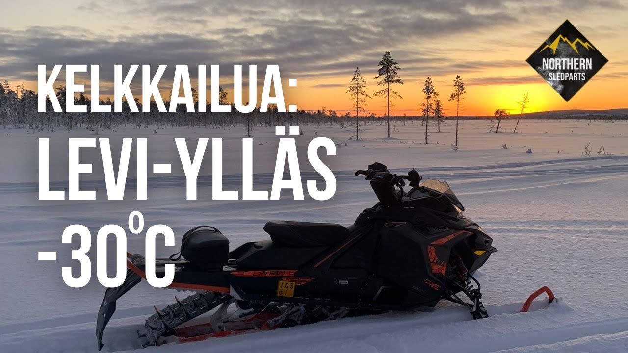 Kelkkailua Levi-Ylläs -30°