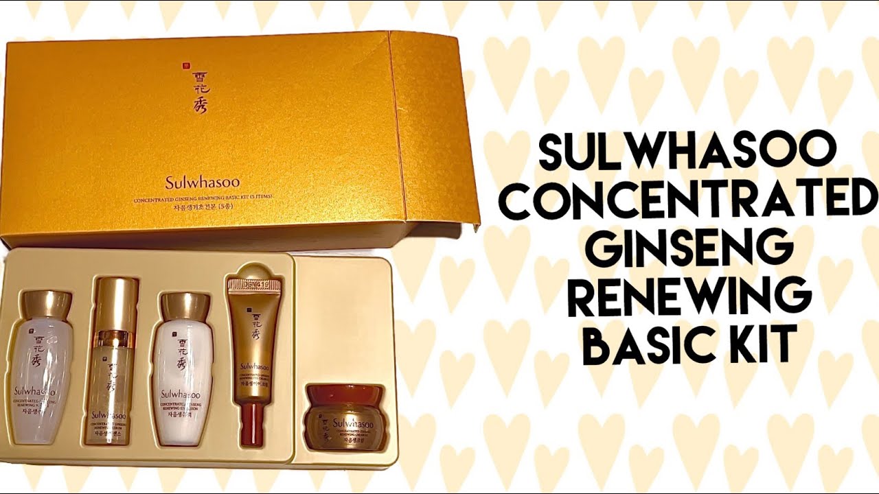 Sulwhasoo Concentrated Ginseng Renewing Basic Kit unboxing and review