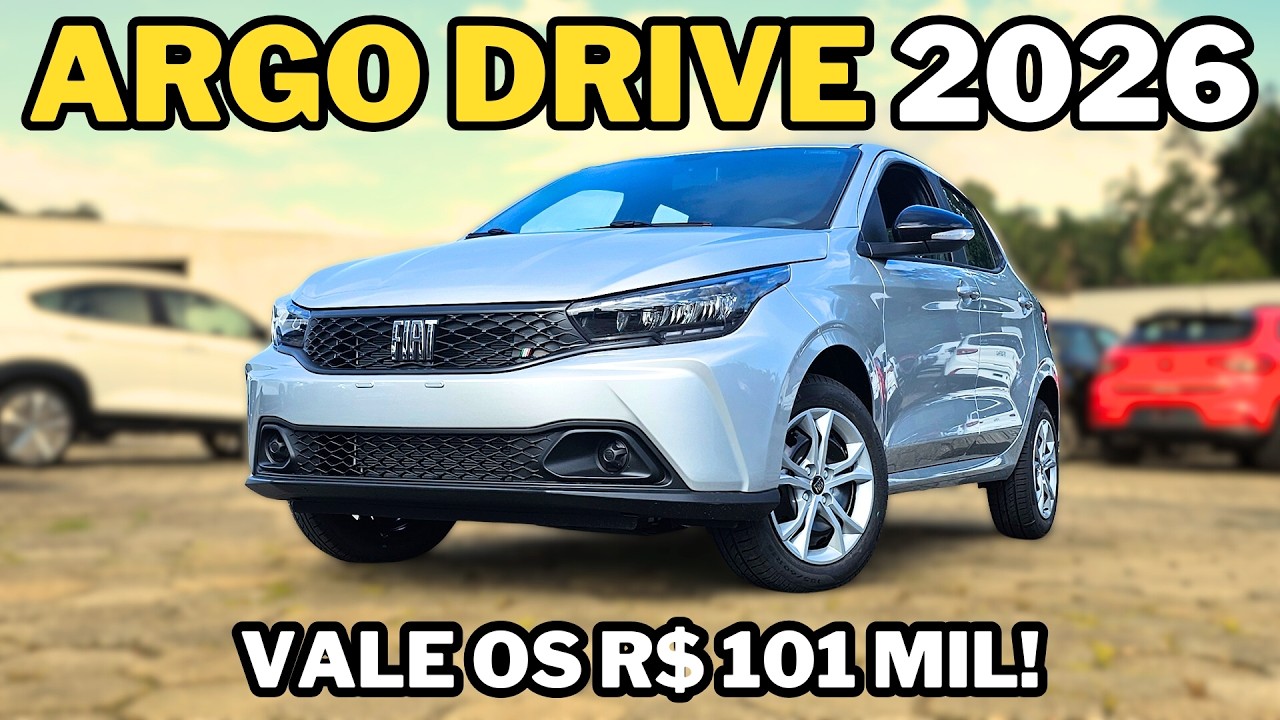 NOVO ARGO DRIVE 2026 EM DETALHES - Preço, Motor e Mais!