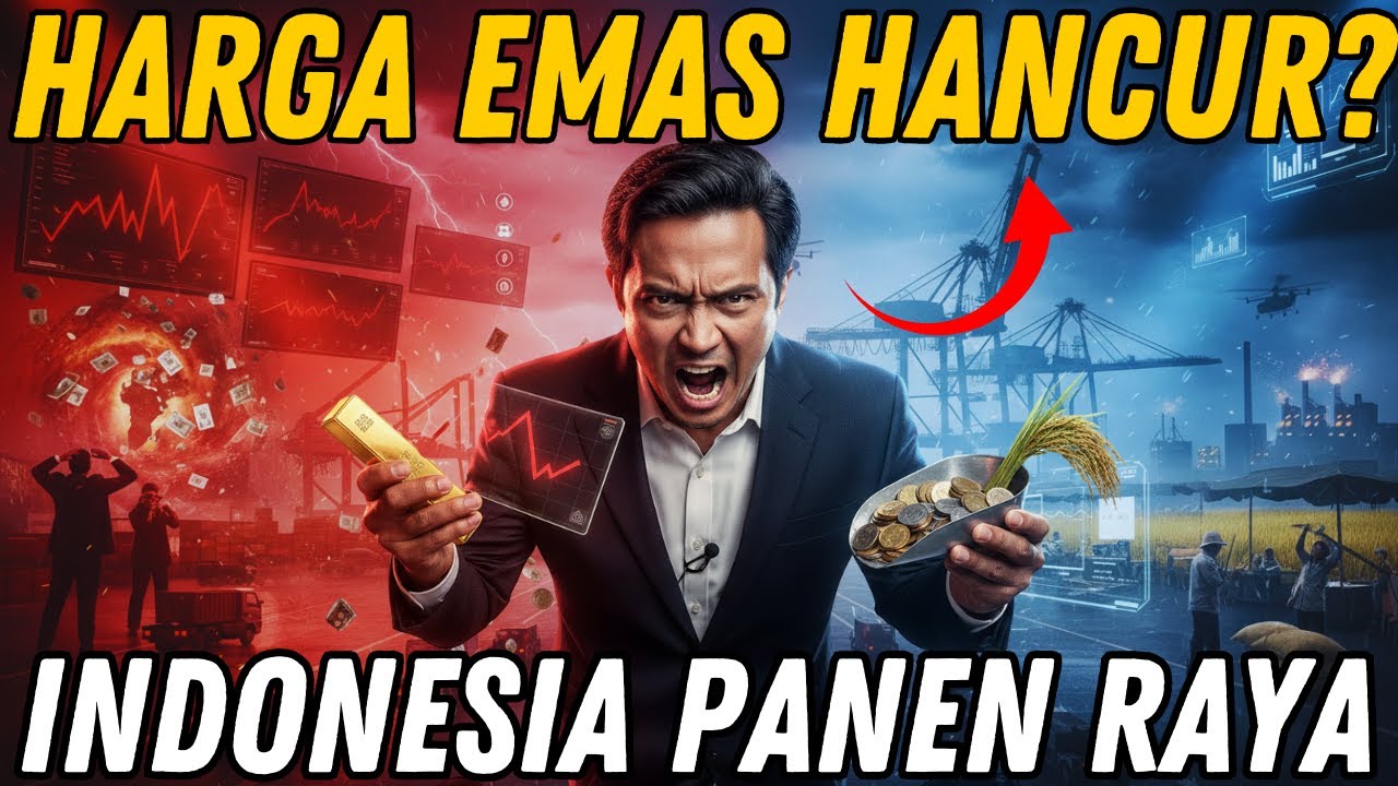HARGA EMAS ANJLOK!! Dunia Makin GAK PASTI ⚠️ INDONESIA MALAH PANEN RAYA⁉️
